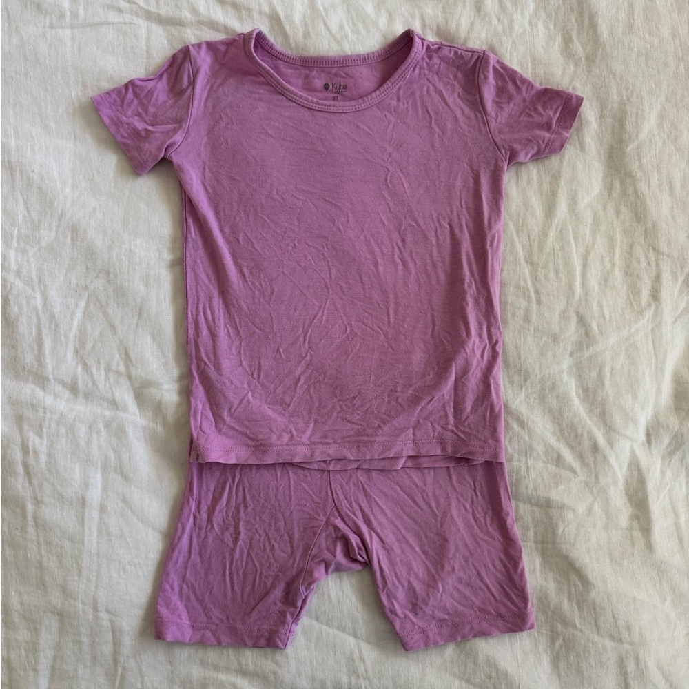 Kyte Baby Pink Short Sleeve Pajama Set